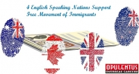 4 English Speaking Nations Support Free Movement of immigrants 