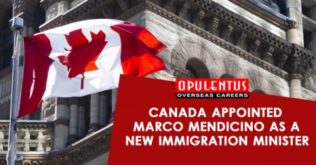 Canada Appointed Marco Mendicino as a New Immigration Minister