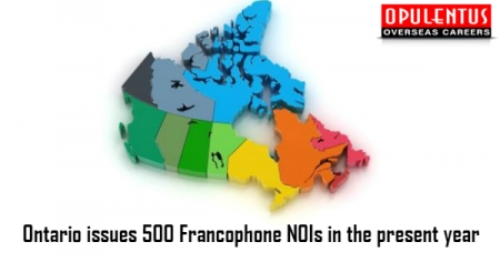 Ontario issues 500 Francophone NOIs in the present year