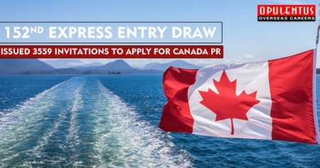 152nd Express Entry Draw: Issued 3559 Invitations to Apply for Canada PR 