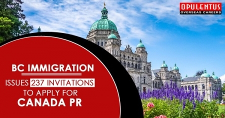 BC Immigration: Issues 237 Invitations to Apply for Canada PR
