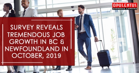 Survey Reveals Tremendous Job Growth in BC & Newfoundland in October