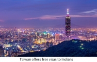 Taiwan offers free visas to Indians