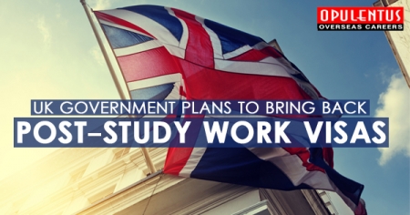 UK Government Plans to Bring Back Post-Study Work Visas